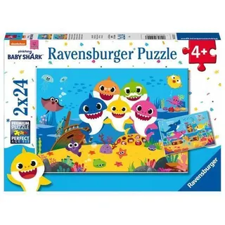 Puzzle 2 x 24 elementy. Baby Shark