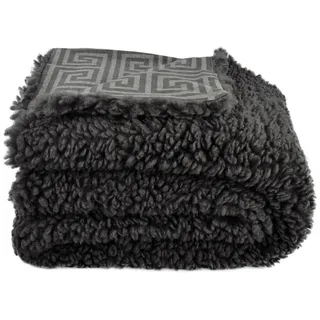 Zoeppritz Decke Reborn Lamb Legacy, Dunkelgrau, Textil, 140x190 cm, Wohntextilien, Decken, Kuscheldecken