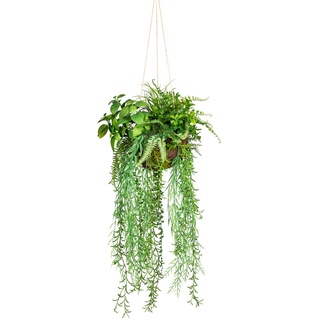 Künstliche Zimmerpflanze CREATIV GREEN "Dekokugel zum Hängen" Kunstpflanzen Gr. Ø/H: 30 cm x 80 cm, 1 St., grün Künstliche Zimmerpflanze Zimmerpflanzen