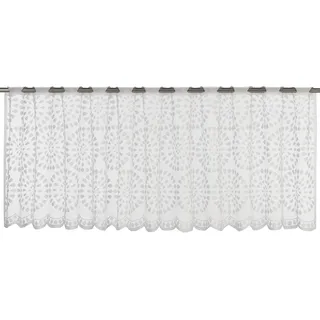 ELBERSDRUCKE Bistrogardine Circolo Ösen 45 x 160 cm Weiß/Transparent 2 St.