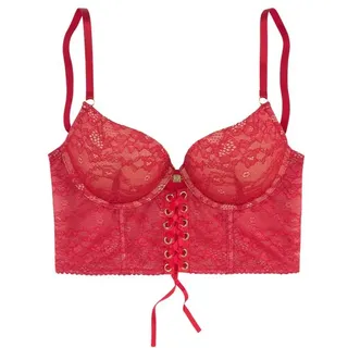 JETTE Push-up-BH Damen rot Gr.80D