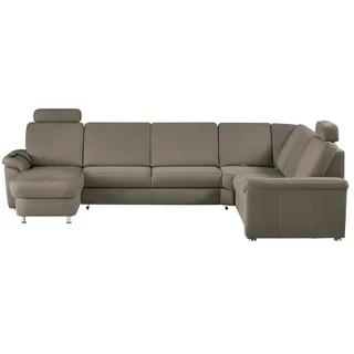 meinSofa Wohnlandschaft Mikrofaser Rita , grau , Maße (cm): B: 330 H: 91 T: 240.0