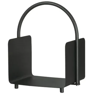 Lienbacher Holzkorb Kaminholzkorb 51,5 x 37 cm Stahl Anthrazit