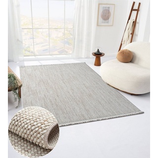 Teppich MY-RUG Divya Sisal-Optik 230x160cm, Wohnando, rechteckig, Höhe: 12 mm, Uni Farben, meliert, auch in rund erhältlich beige