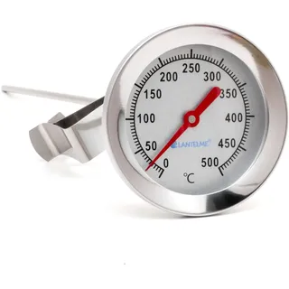 500°C Grill Thermometer mit 15cm Sonde Edelstahl Bbq Smoker Gasgrill Kohlegrill