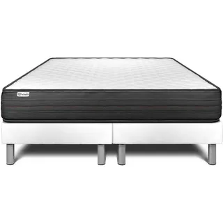 Matratzen- Und Lattenrost-set 2x80x200 Cm - Vitalpower