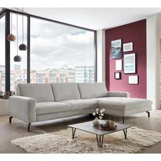Ecksofa Couch rechts MP-IN20110 Cord grey