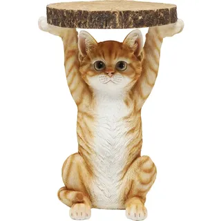Kare DESIGN Beistelltisch Ms. Cat 81957 Polyresin Braun
