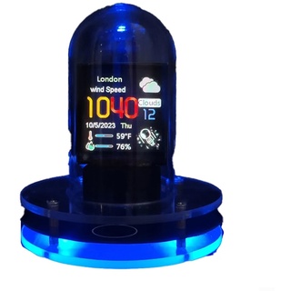 PETSTIBLE LED Smart Light Tube Clock WIFI Digital Tube Clock Date Time Weather Lover Friend Christmas Birthday Gift
