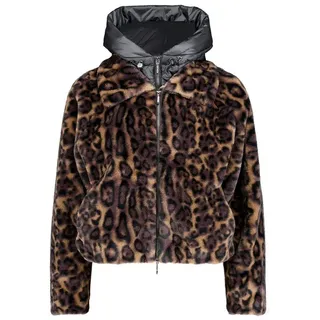 Amber & June Plüschjacke Braun 42