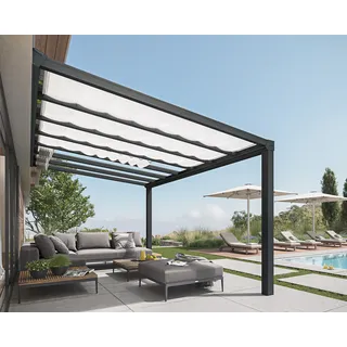 CANOPIA Palram - Canopia Sonnensegel für Terrassenüberdachung Stockholm 3,4 m x 7,4 m