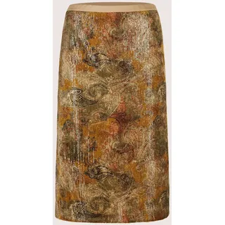 Madeleine Eleganter Rock Paisley Beige 38