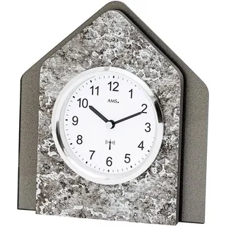 AMS Tischuhr moderne Tischuhr mit Metallic-Auflage - AMS Modell: 5169