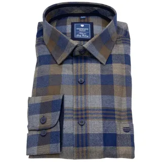 Redmond Karohemd Kentkragen braun 6XL
