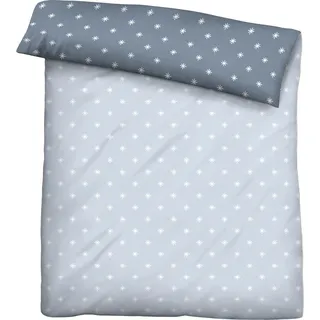 biberna Mix & Match Sterne Baumwolle Blau 155 x 200 cm