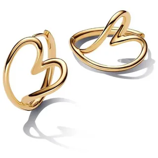 Pandora Creolen organisches Herz gold 263807C00 onesize