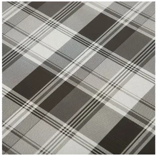 Haus und Deko Tischdecke Wachstuch Tischdecke schwarz weiß kariert rechteckig abwaschbar Garten (1-tlg) weiß 130 cm x 260 cm