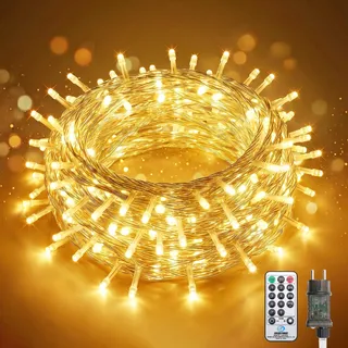 salcar LED-Lichterkette Netzteil 20 m Warmweiß