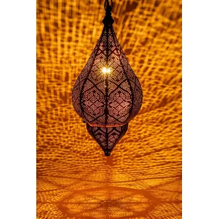 Marrakesch Orient & Mediterran Interior Kihana 1-flg. E14 40 cm rund gold