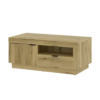 Sconto Couchtisch Delamar Braun Holzfarben 65 x 47 cm