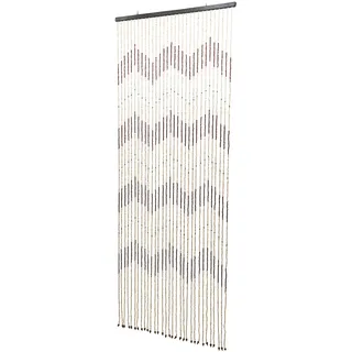 KumuJ 90x220cm Retro Holzperlenketten Türvorhang Perlenvorhang Schlafzimmer Curtains Wärmeisolierend Holzvorhang Bead Fadenvorhang Insektenschutz Holz Bambus Door Curtain 31 Linien