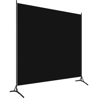 Myheimly Paravent,Raumtrenner Raumteiler Trennwand Umkleide Sichtschutz Spanische Wand Wohnzimmer Schlafzimmer Schwarz,175 x 180 cm