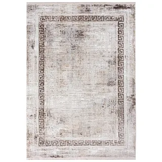 Mazovia Orientteppich Modern Bordüre Beige Creme Wohnzimmer, Schlafzimmer, Esszimmer, Büro, Fußbodenheizung beige|braun 140 cm x 200 cm