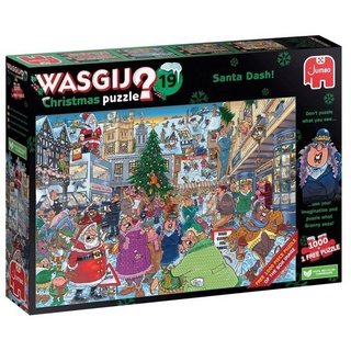 Jumbo Spiele Puzzle Wasgij Christmas 19 - 2x1000pcs (1 puzzle for free), 1000 Puzzleteile