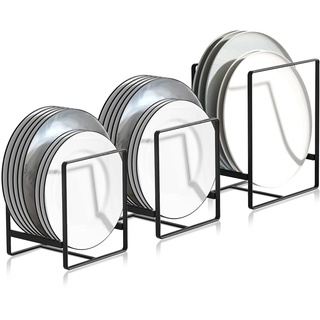 xianzhanEU 3 STK Tellerhalter, Abtropfgestell Geschirr Metall Multifunktion Organizer Geeignet für Küchenschrank Aufbewahrungsplatten Geschirr & Topfdeckel