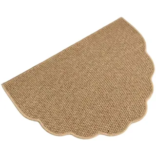 Agger Fußmatte Sisal-Fußmatte, Halbmond-Kratzmatte, Kratzbrett, strapazierfähige Kratz-Fußmatte für Katzen, dekorative Fußmatte Ø 80 cm x 50 cm