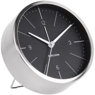 Karlsson Normann Uhr, Tischuhr, Stahl, Schwarz, One Size