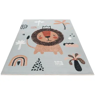 Obsession Kinderteppich My Greta 626, rechteckig, Höhe: 6 mm, Spielteppich, bedruckt, Fuchs Motiv, waschbar, Kinderzimmer bunt