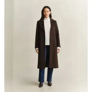 Gant für Damen. 4751184 Brauner Mantel aus Wollmischung mit Gürtel (M), Wolle, Klassisch