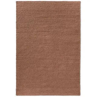TISCA Webteppich Respect Meadow 170 x 240 cm Wolle Braun Hellbraun