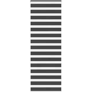 vidaXL Doppelrollo 85 x 200 cm Zebra/Schwarz