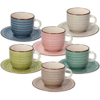 Tognana Teetasse 0,22 l Mehrfarbig 6 St.