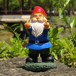 YUSWBCO Gartenzwerg, Lustige Geschenke, Gartenzwerg Lustig, Gartenzwerge für Außen, Gartenzwerge, Gartenzwerg Mittelfinger