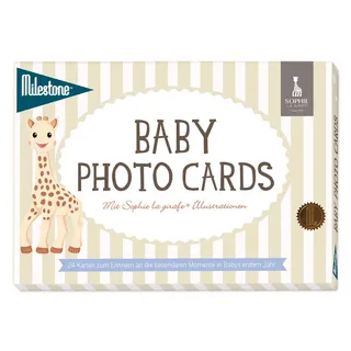 Milestone Baby Cards - Sophie la girafe Baby photo cards - deutsche Version 24 Fotokarten