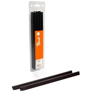 Peach Plastik Klemmschienen A4-6mm | schwarz | 25 Stk. | R-PBS406-02