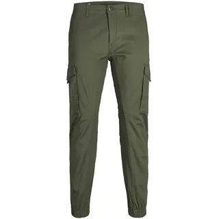 JACK & JONES Paul Flake Akm 542 Hosen Olive Night 38 32