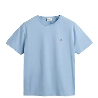 GANT Reg Shield Kurzarm-T-Shirt Capri Blue L