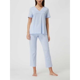 Pyjama aus Baumwolle Modell 'Fiora', Bleu, 36