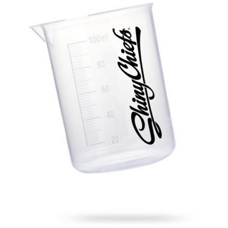 ShinyChiefs Messbecher Messbecher Cup 100 ml aus Kunststoff (Polypropylen) trasparent