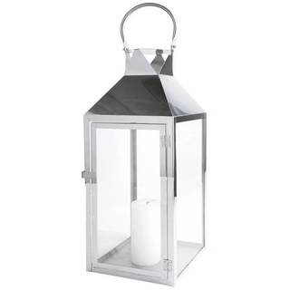 Mojawo Laterne XL Edelstahl-Laterne Gartenlaterne Windlicht Laterne Stalllaterne Rostfrei 38cm