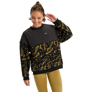 Roxy Waves Of Warmth Sweatshirt Big Flowers Schwarz S