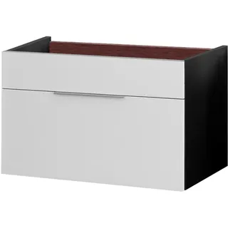Fackelmann Waschbeckenunterschrank 1 Schublade 79,5 x 59 x 49 cm Weiß