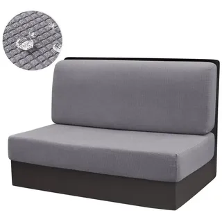 Coonoor Sofaschoner 2 Stück Camper Kissenbezüge, Bezüge Für Wohnwagenpolster Jacquard, Wohnmobil-Sitzbezüge für Anhänger, Sofa-Sitzkissenbezüge grau
