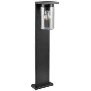Trio Außen-Stehlampe IP44 16 cm x 65 cm inkl. Dämmerungssensor schwarz