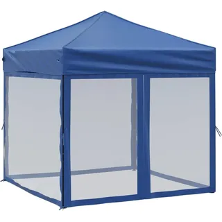 vidaXL Partyzelt Faltbar mit Seitenwänden Gartenzelt Festzelt Pavillon Zelt Gartenpavillon Gazebo Gartenlaube Bierzelt Faltzelt Camping Rot 2x2 m