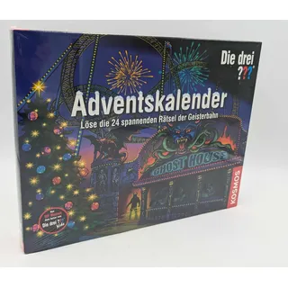 KOSMOS 634162 Adventskalender Die drei ???  24 Rätsel der Geisterbahn 2019 NEU